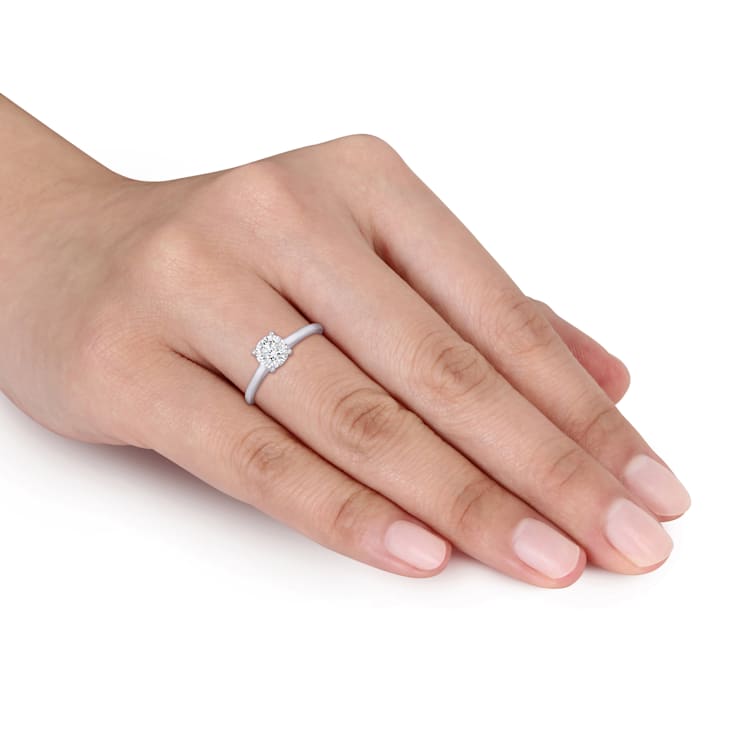 1 CT TW Diamond Solitaire Engagement Ring in Platinum (GIA Certified)