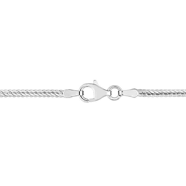 2MM Figaro Chain Necklace in Sterling Silver