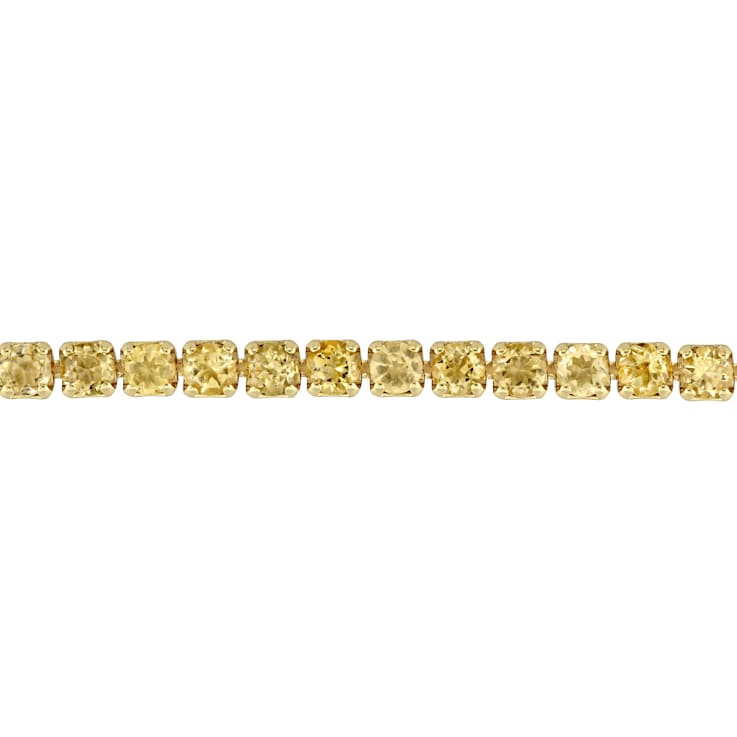 Citrine Tassel Bolo Bracelet in 18K Yellow Gold Over Sterling Silver