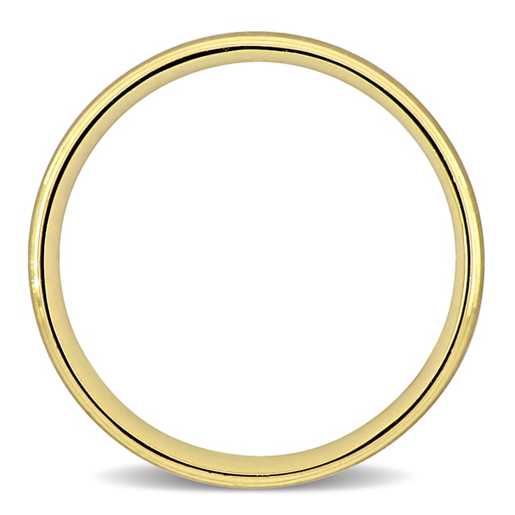 Men's 6mm Comfort Fit Wedding Band in 10K Yellow Gold