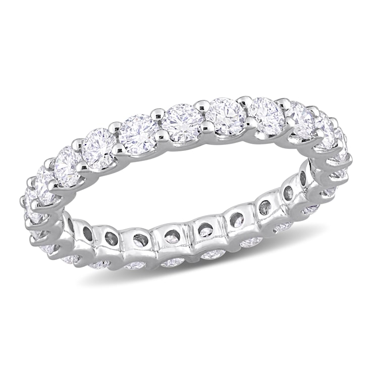 2 1/3 CT TGW Lab Grown Diamond Eternity Band in 14K White Gold- Size 9