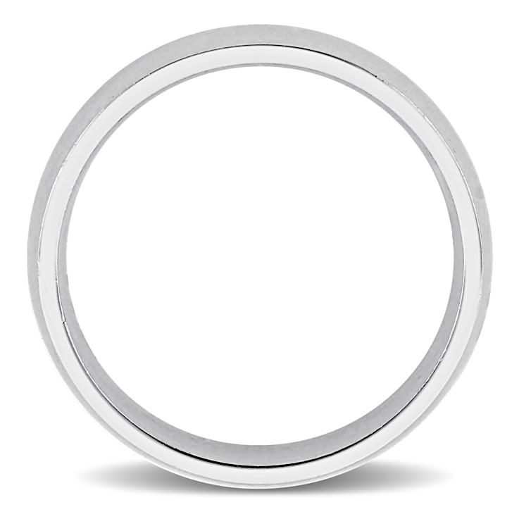 Men's 5.5mm Comfort Fit Wedding Band in 14K White Gold