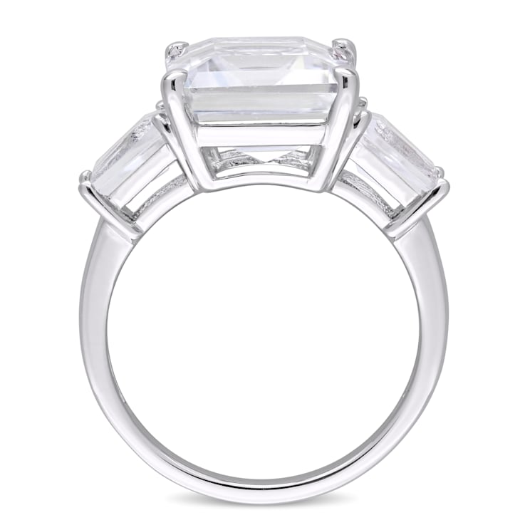 8 7/8 CTW White Topaz 3-Stone Ring in Sterling Silver