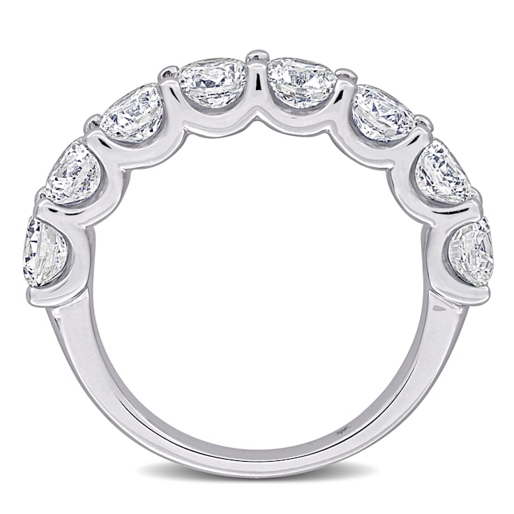 3 CT TW Lab-Grown Diamond Semi-Eternity Ring in 14K White Gold