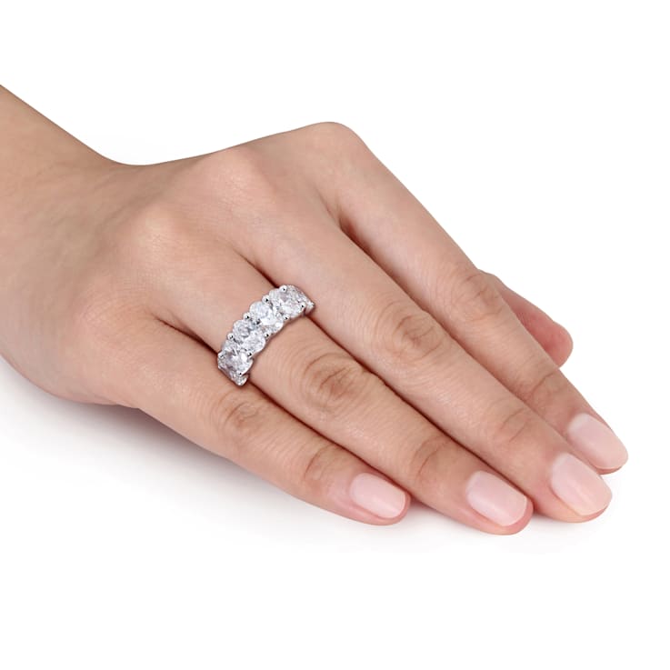6 CT TW Lab-Grown Diamond Vintage Ring in 14K White Gold