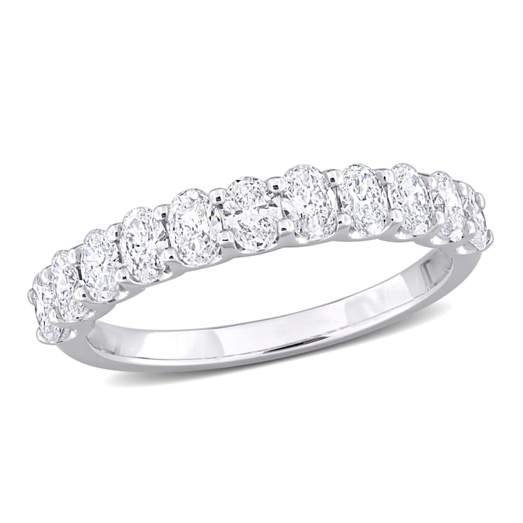 1 CT TW Lab-Grown Diamond Anniversary Ring in 14K White Gold