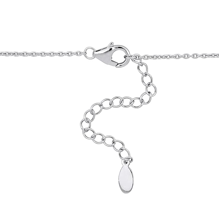 4 3/4 CT TGW Sky Blue Topaz Lariat Necklace in Sterling Silver