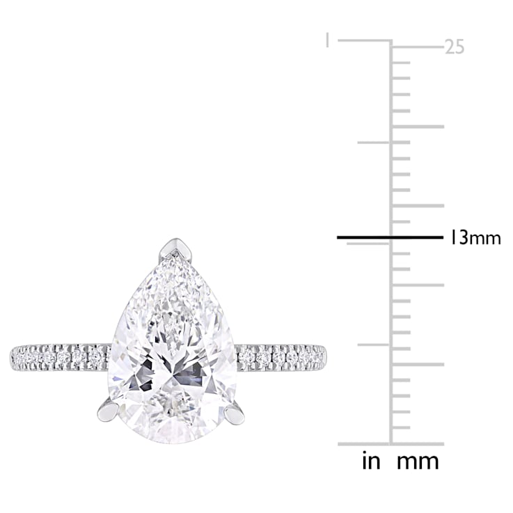3 1/6 CT TW Lab-Grown Diamond Engagement Ring in 14K White Gold