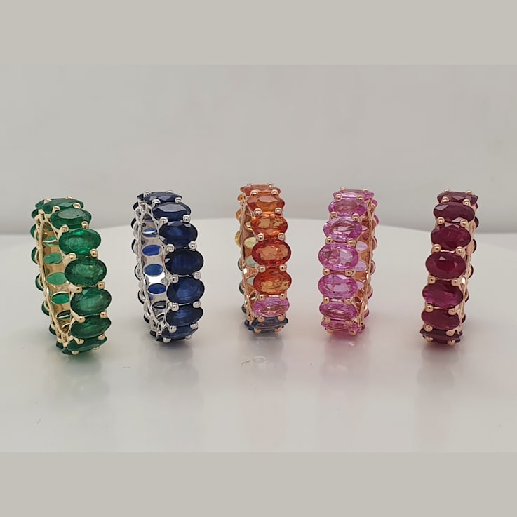 14K Rose Gold Ruby Oval Ring