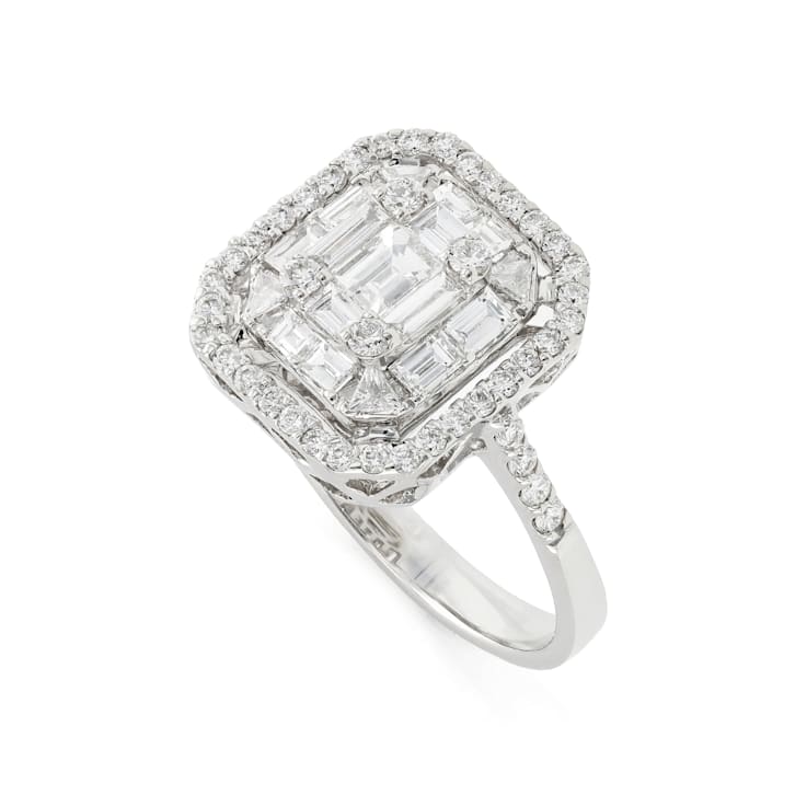 ZYDO White Gold Mosaic Ring with 0.97cts of Diamonds