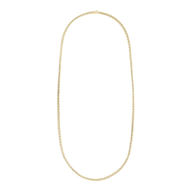 ALBERTO MILANI – MILLENIA 14K Yellow Gold Spiga Chanel 36 Inch Necklace