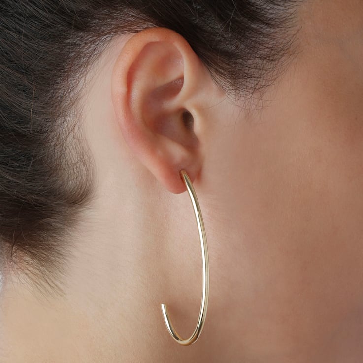 ALBERTO MILANI – MILLENIA 14K Yellow Gold Polished J Figure Fancy Earrings
