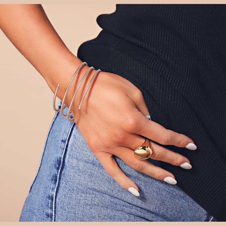 ALBERTO MILANI – MILLENIA 14K Yellow Gold Polished Ring