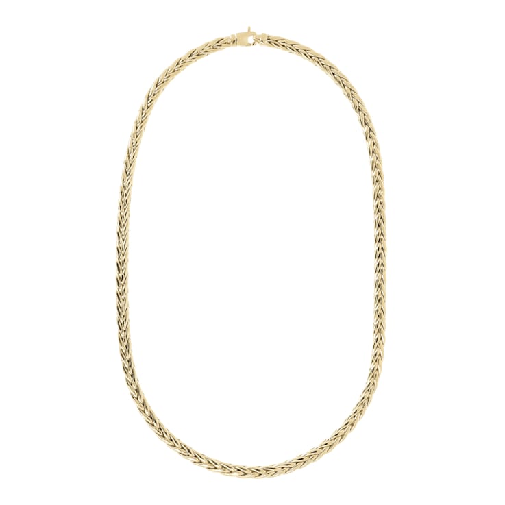 ALBERTO MILANI – MILLENIA 14K Yellow Gold Spiga Chanel 18 Inch Necklace