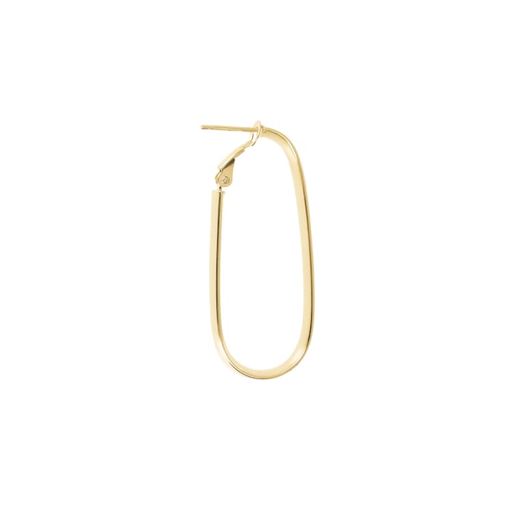 ALBERTO MILANI – MILLENIA 14K Yellow Gold Polished 1.5 inch Hoop Earrings