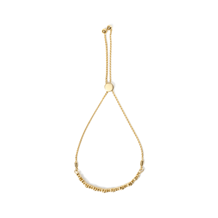18K Yellow Gold Over Sterling Silver 1/4ctw Diamond Marquise Link
4"-10" Adjustable Bolo Bracelet
