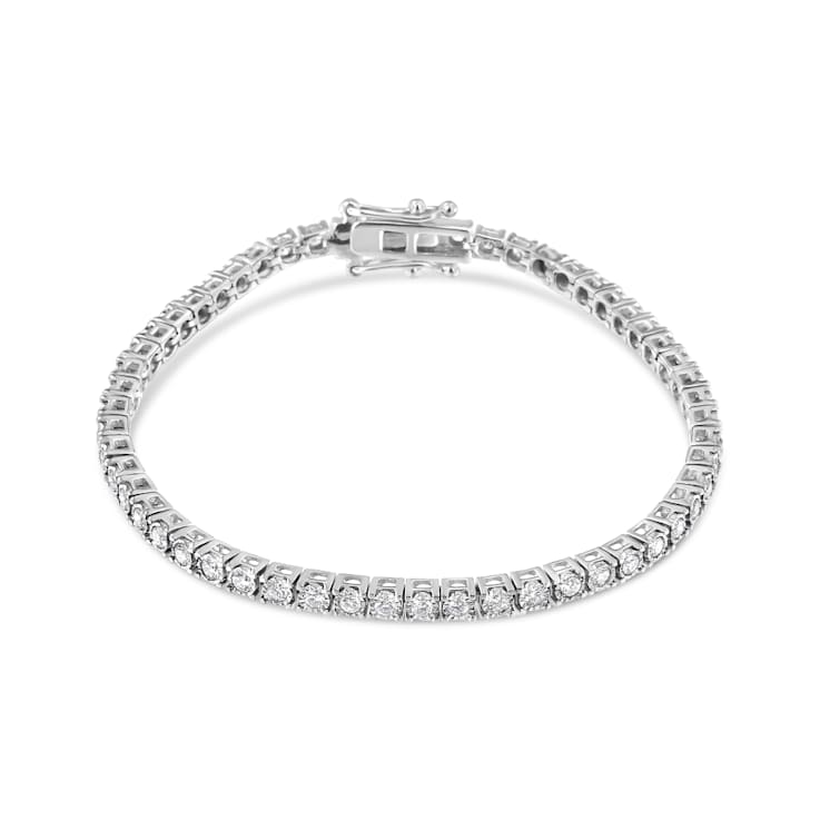 14K White Gold 2.0Ctw Miracle Set Lab Grown Diamond Illusion 7"
Bracelet(F-G Color, VS2-SI1 Clarity)