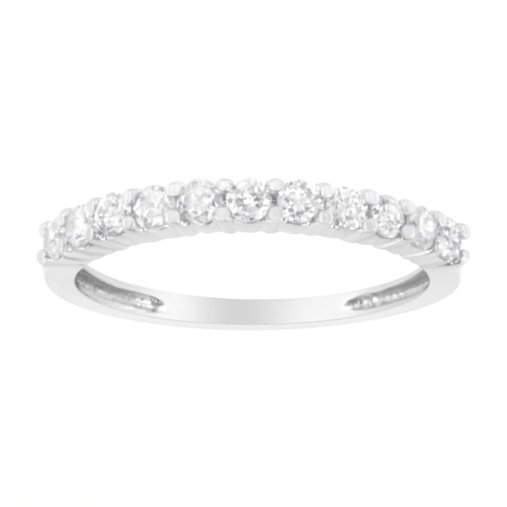 10K White Gold IGI Certified 1/2ctw Diamond Band Style Ring (I-J Color,
I2-I3 Clarity)