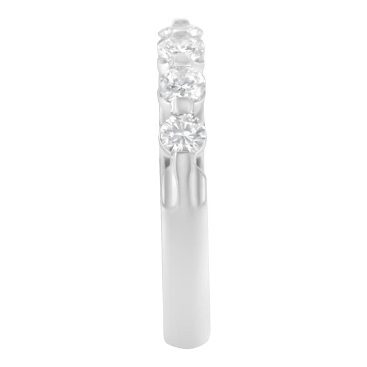 14K White Gold 1/2ctw Diamond 5-Stone Band Ring (H-I Clarity, SI2-I1 Color)