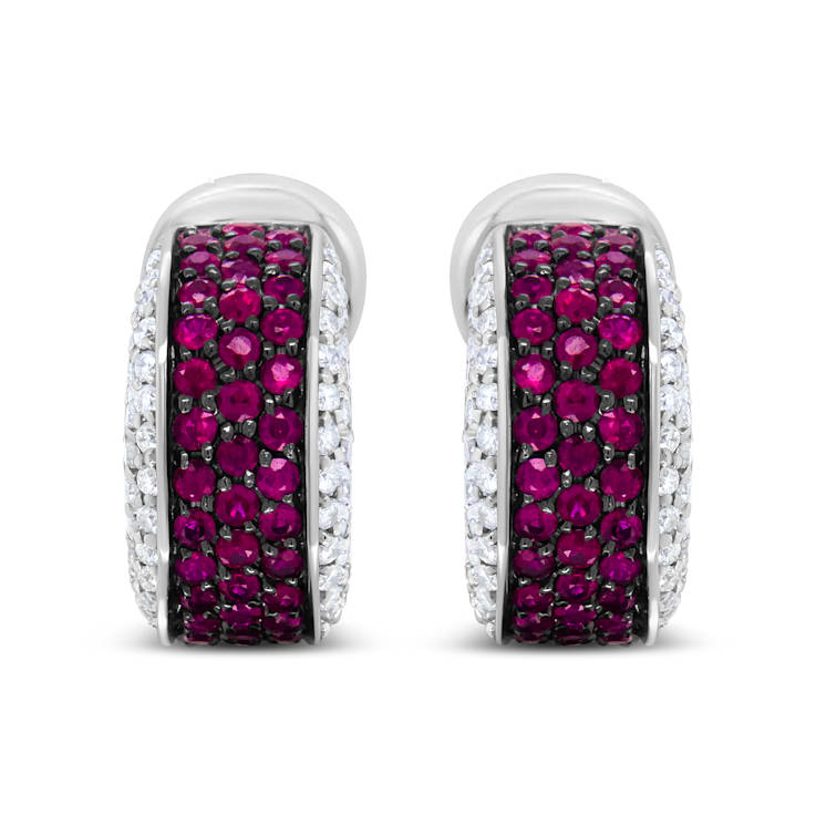 Ruby and Diamond Stud Earrings – Jahan Diamond Imports