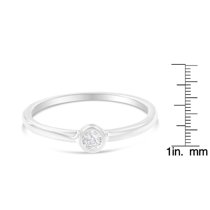 0.05ctw Diamond Accent Sterling Silver Ring