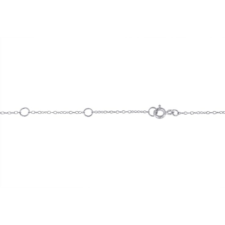 Sterling Silver Treated Diamond By Yard Necklace (3/4 cttw, Blue Color,
I2-I3 Clarity)