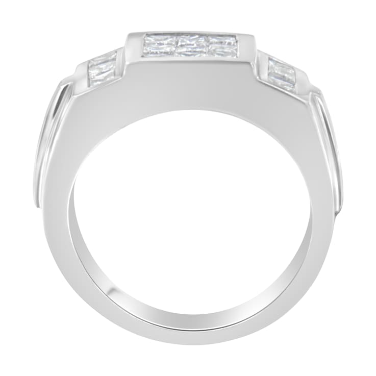 14K White Gold Diamond Cluster Ring (2 cttw, G-H Color, SI1-SI2 Clarity)