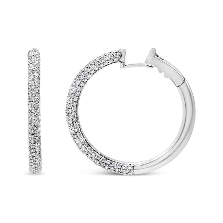 アクセサリー T.FUKU 18K White Gold 2 1/3ctw Pave Set Diamond Semi Eternity