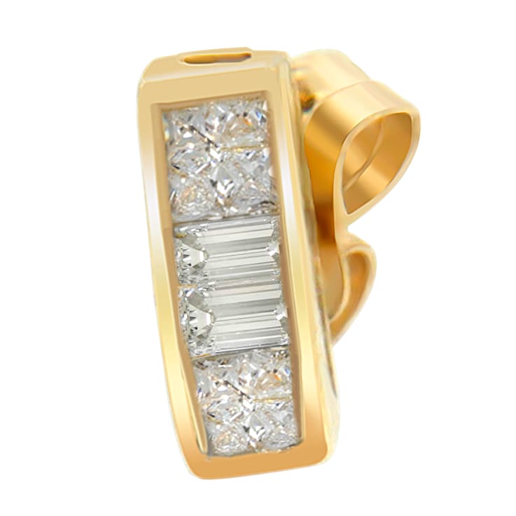 14k Yellow Gold 1/4ctw Diamond Earrings