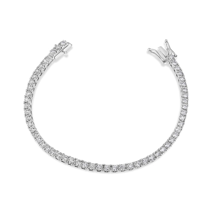 14K White Gold 2.0Ctw Miracle Set Lab Grown Diamond Illusion 7"
Bracelet(F-G Color, VS2-SI1 Clarity)