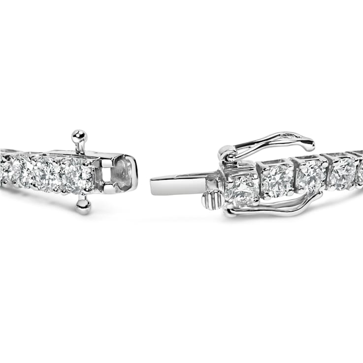 14K White Gold 1.0ctw Prong Set Lab Grown Round Diamond Classic Tennis
Bracelet- 7"