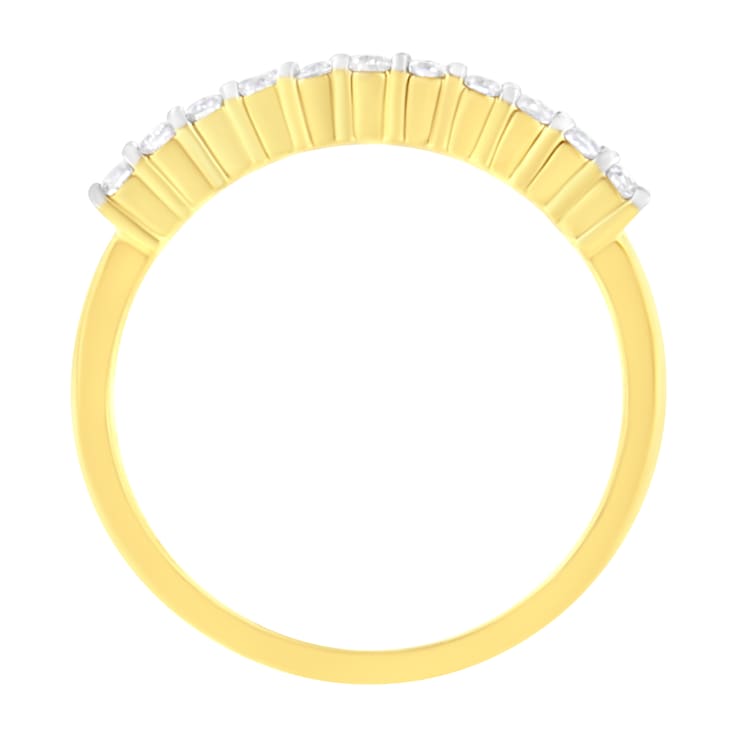10K Yellow Gold IGI Certified 1/4ctw Diamond Band Style Ring (J-K Color,
I2-I3 Clarity)