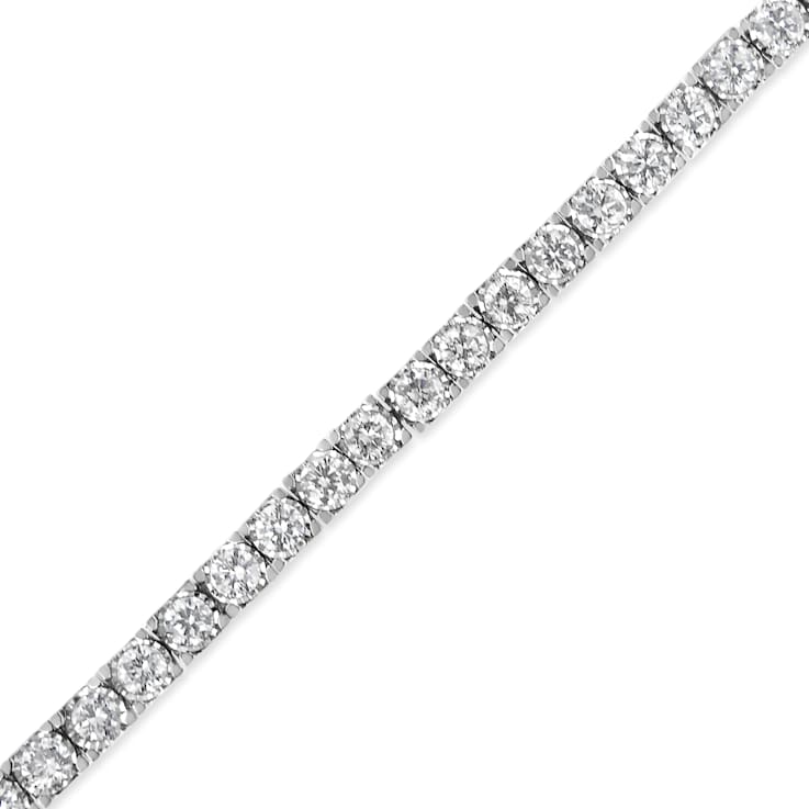 14K White Gold 3.0Ctw Miracle Set Lab Grown Diamond Illusion 7"
Bracelet(F-G Color, VS2-SI1 Clarity)