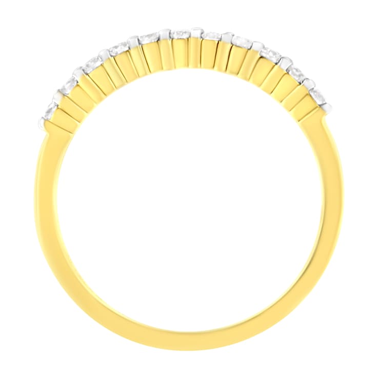 10K Yellow Gold IGI Certified 1/4ctw Diamond Band Style Ring (I-J Color,
I2-I3 Clarity)