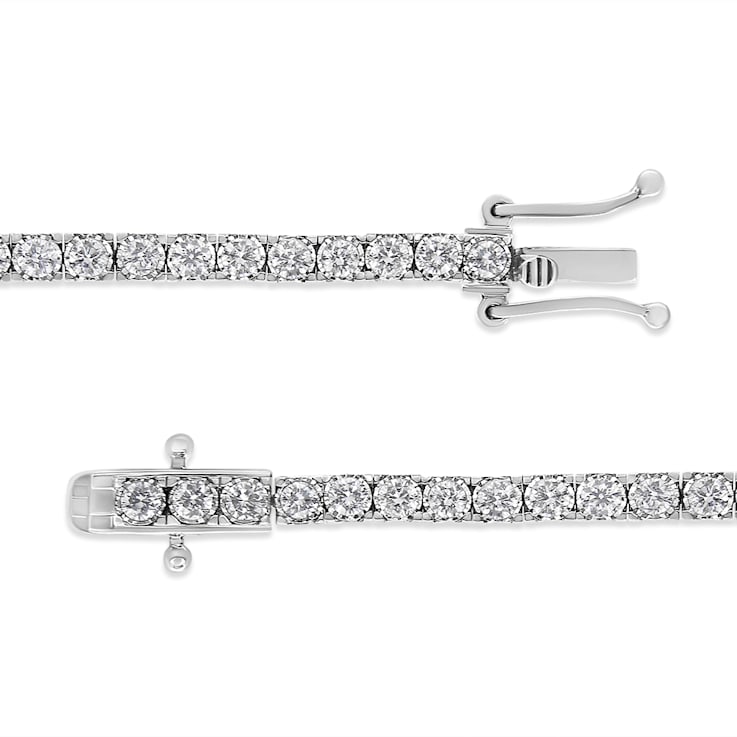 14K White Gold 3.0Ctw Miracle Set Lab Grown Diamond Illusion 7"
Bracelet(F-G Color, VS2-SI1 Clarity)