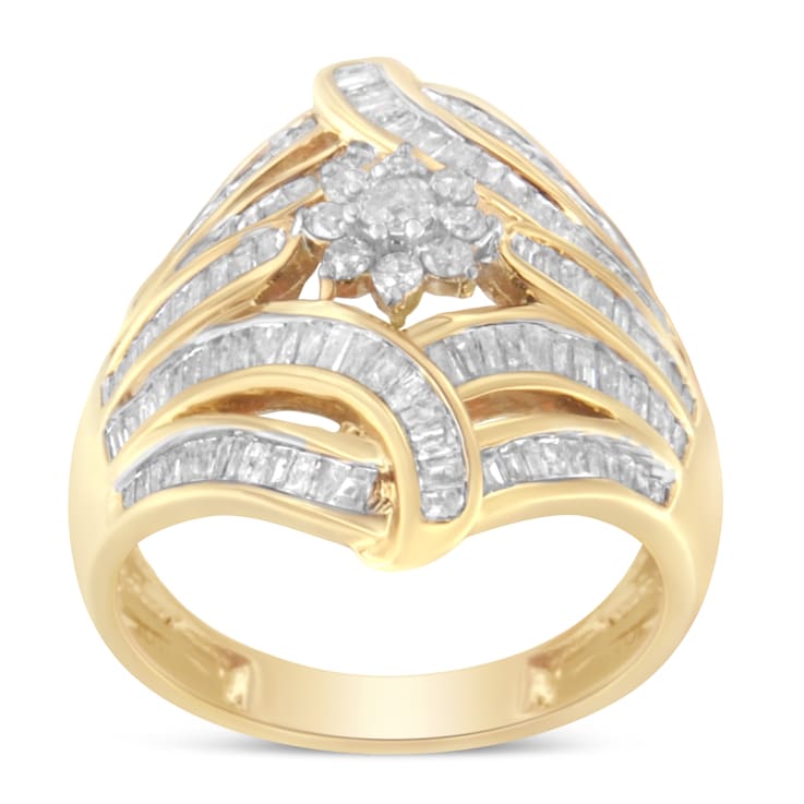 10K Yellow Gold Diamond Ring (1.0ctw, I-J Color, I2-I3 Clarity)