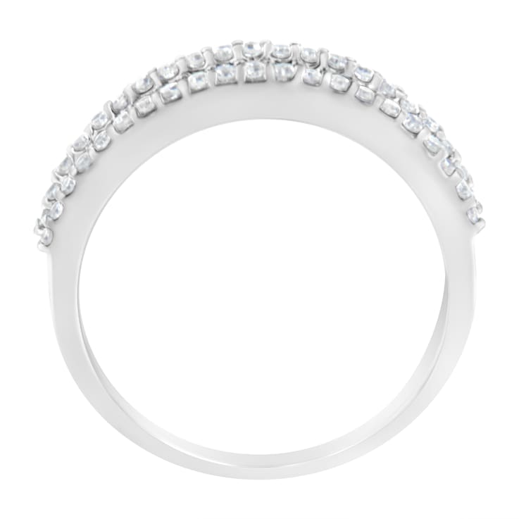 0.50ctw Diamond 14K White Gold Modern Band