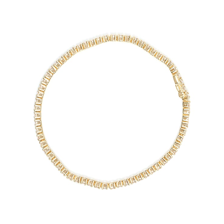 14K Yellow Gold 6.0 Cttw Classic 4 Prong Set Round Brilliant Cut Diamond
Tennis Bracelet