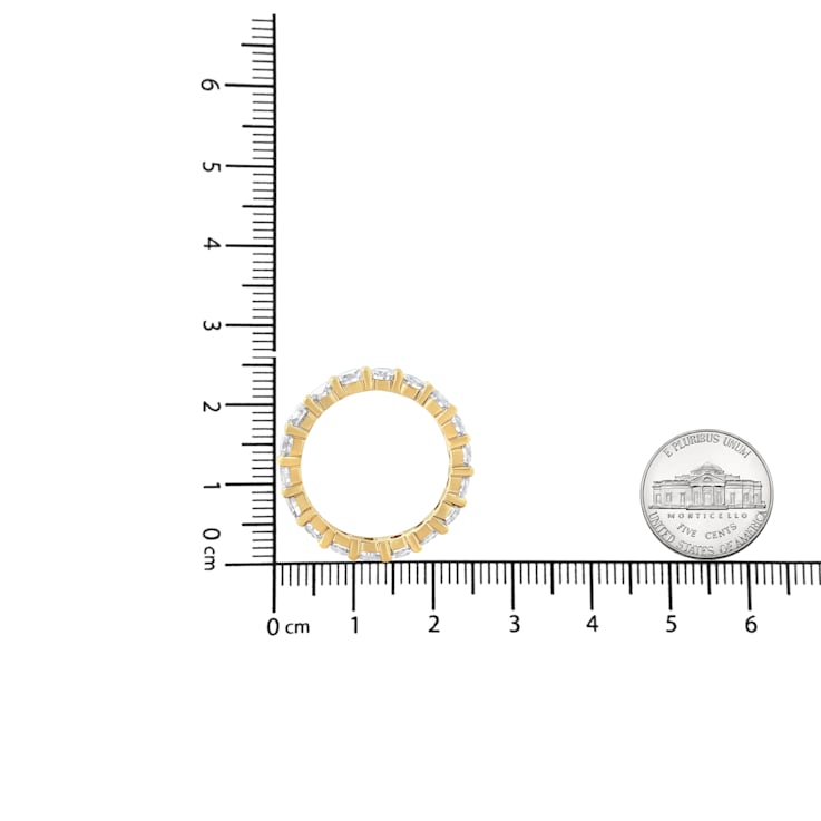 14K Yellow Gold 3.00ctw Round Cut Diamond Eternity Band (J-K Color,
VS1-VS2 Clarity)