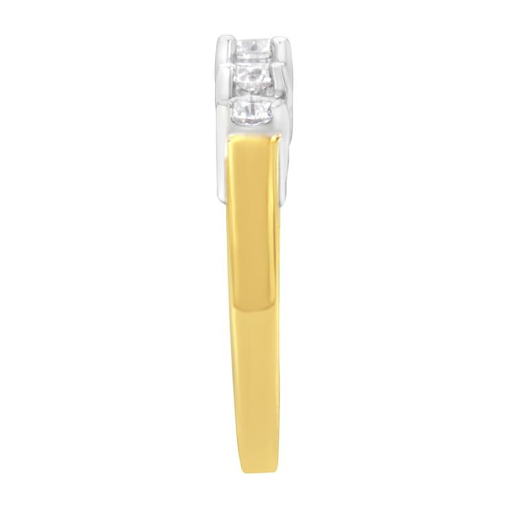 14K Yellow Gold 5 Stone Diamond Ring (1 cttw, H-I Color, SI1-SI2 Clarity)