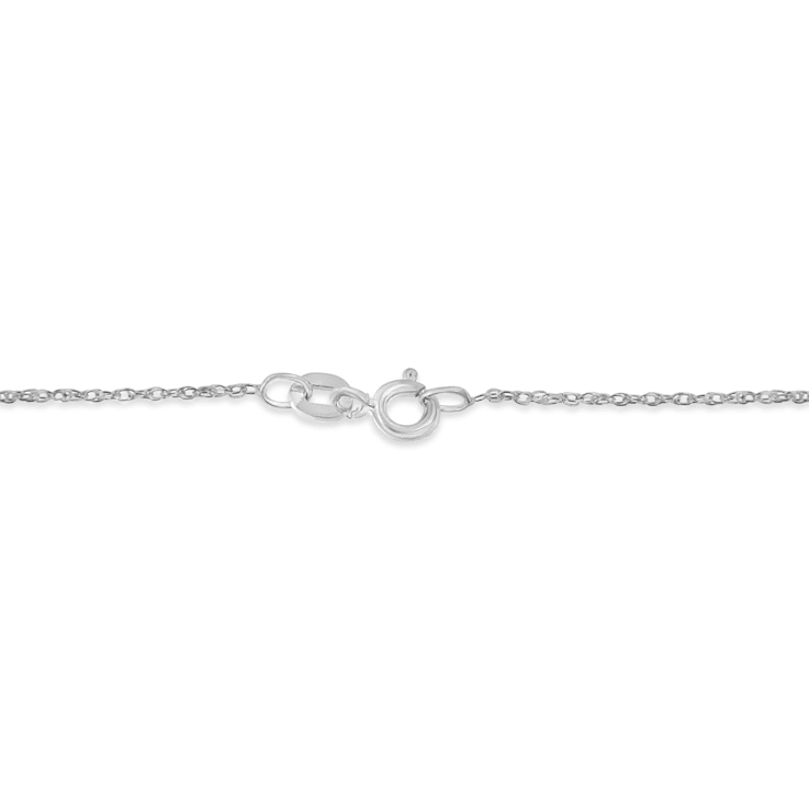 0.05ctw Diamond Accent Heart Sterling Silver Necklace