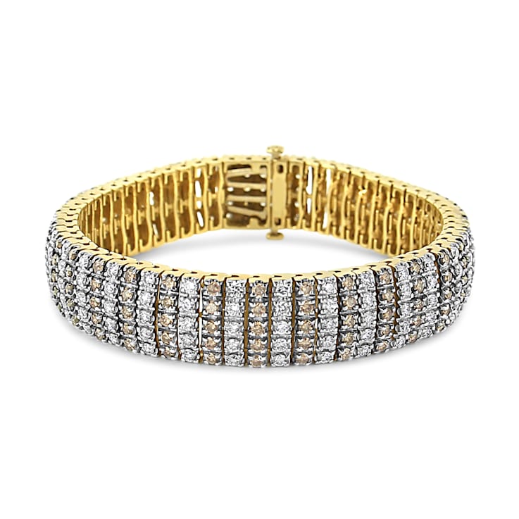 26.07 Carat G-SI Men's Diamond Tennis Bracelet 14k White Gold – Liori  Diamonds