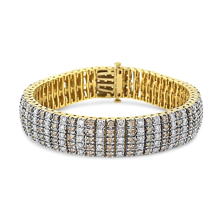 5 row diamond on sale bracelet