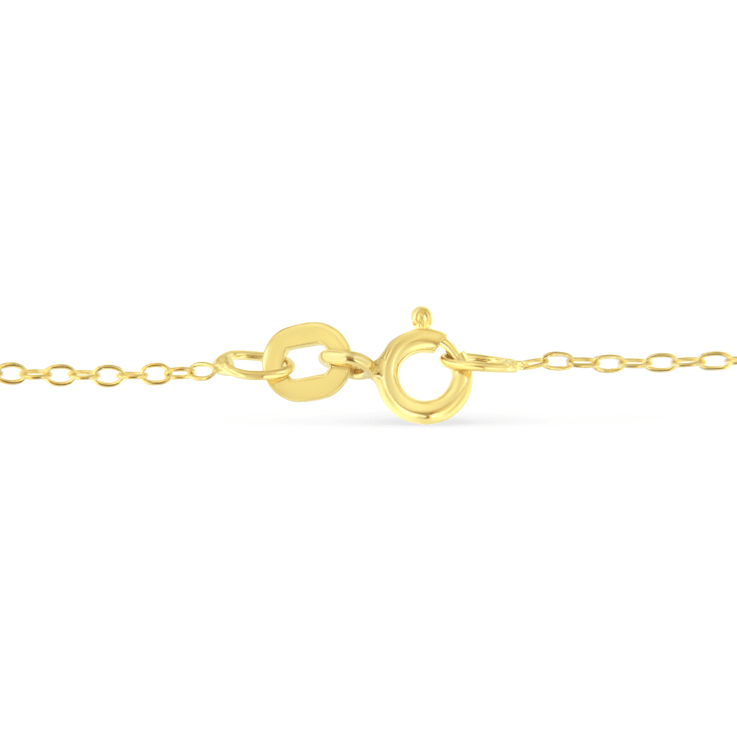 10K Two-tone Gold Over Sterling Silver Diamond Station Necklace (1/2
cttw, K-L Color, I2-I3 Clarity)