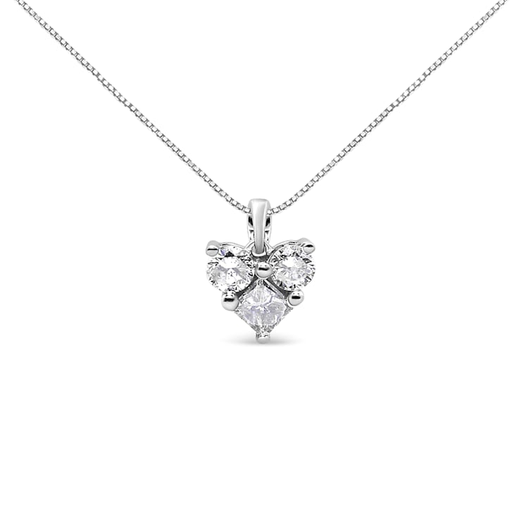 Three heart diamond necklace new arrivals