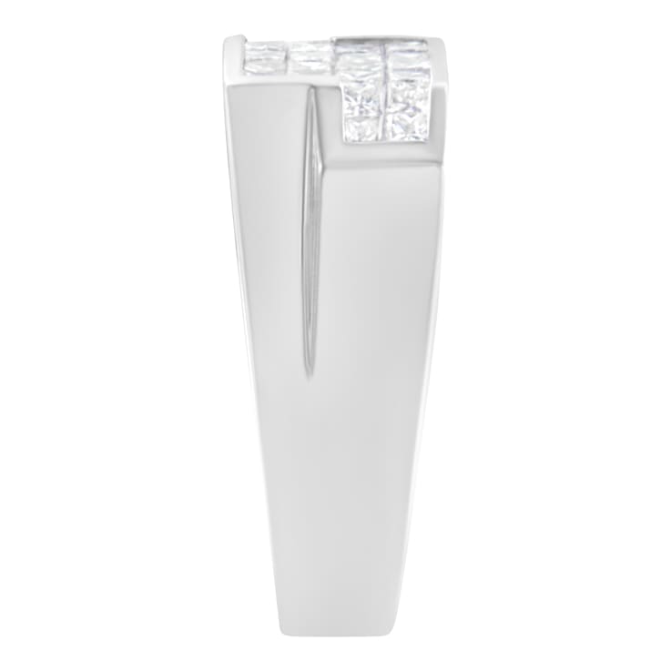 14K White Gold Diamond Cluster Ring (1 3/4 cttw, G-H Color, VS2-SI1 Clarity)