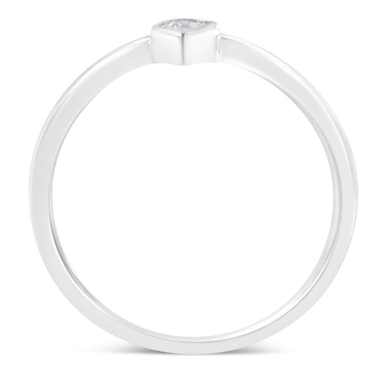 Sterling Silver 1/20ctw Diamond Miracle Set Ring (J-K Color, I1-I2 Clarity)
