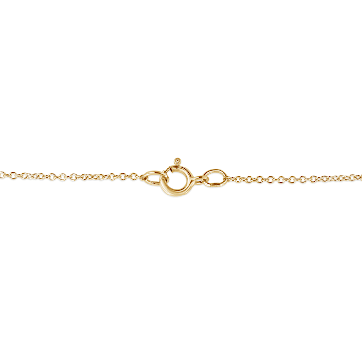 10K Yellow Gold Over Sterling Silver 1/4ctw Champagne Diamond Cross
Pendant w\chain