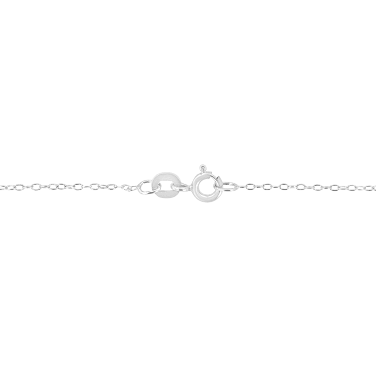 10K White Gold AGS Certified 1/5ctw Diamond Solitaire 16-18"
Necklace (H-I Color, SI1-SI2 Clarity)
