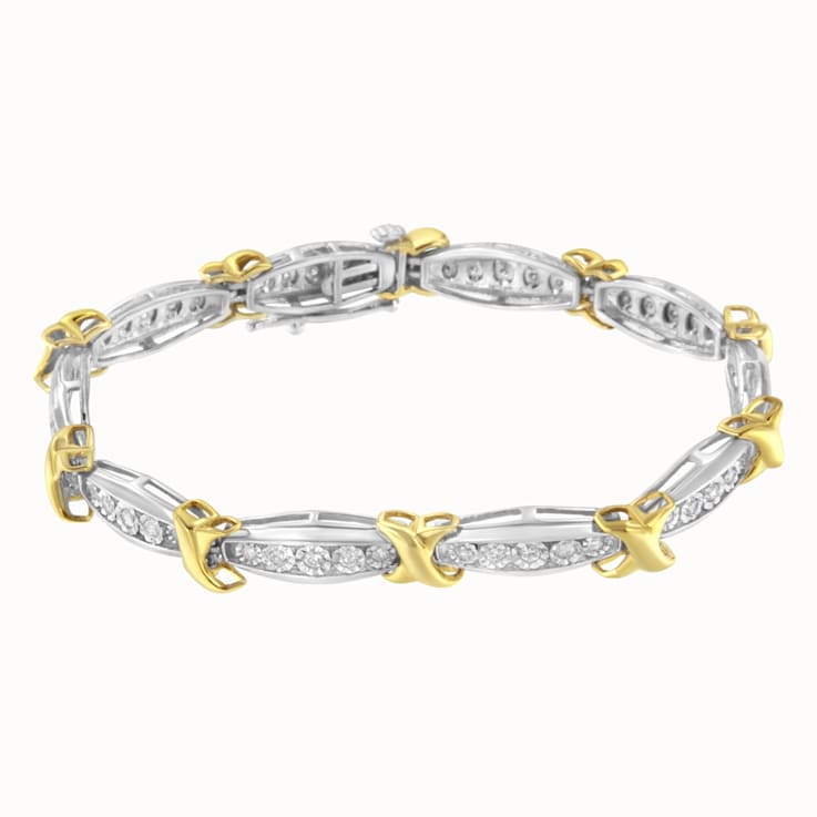 X and o gold bracelet on sale